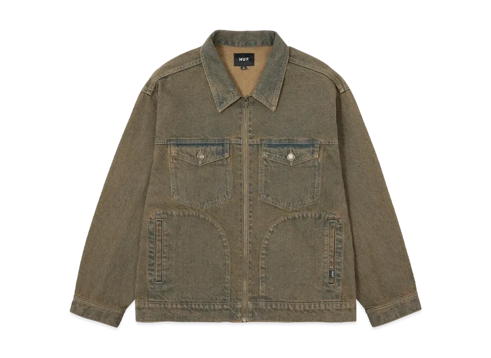 HUF OD Denim Zip Jacket "Burnt Blue"