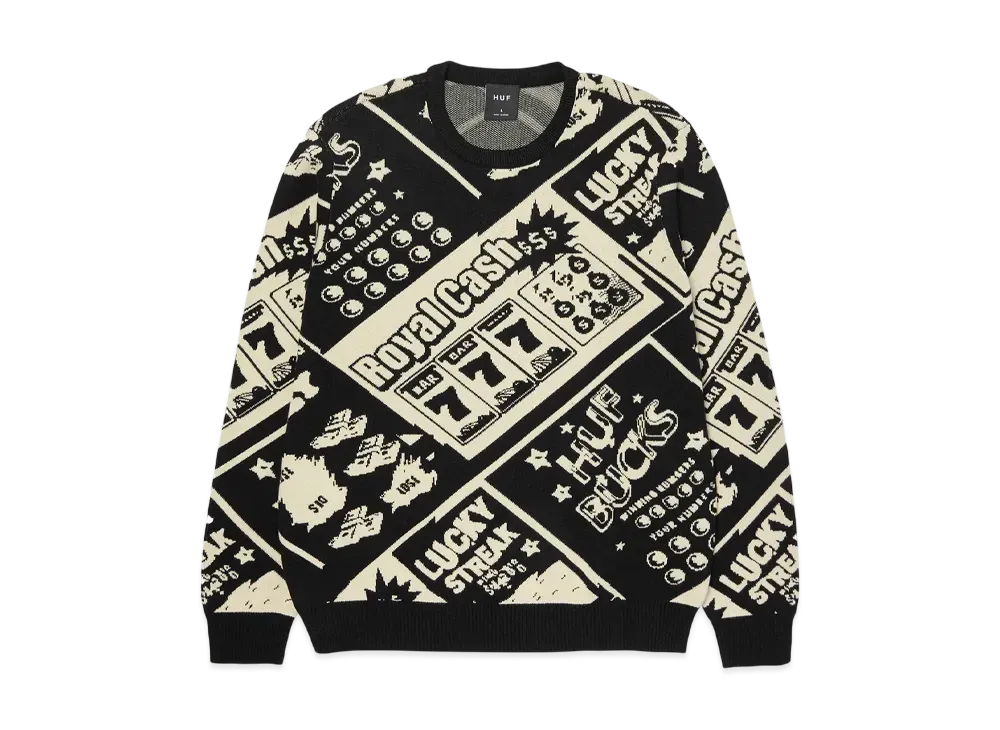 HUF Lucky Crewneck Sweater "Black"