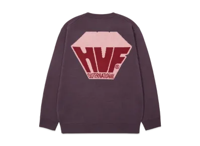 HUF Big Block Crew Sweater "Raisin"