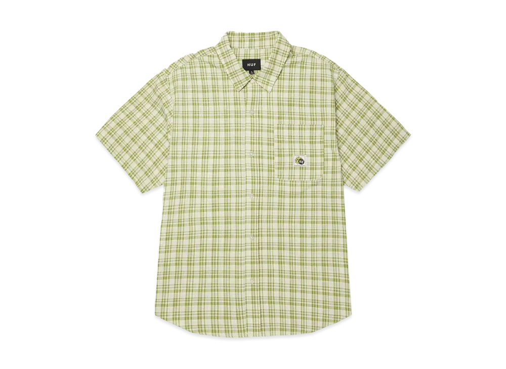 HUF Total Eclipse Plaid Shirt "Mustard"