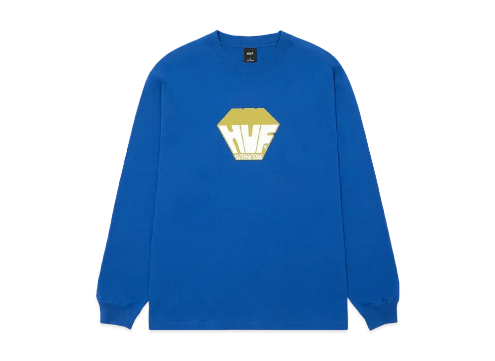 HUF Big Block LS Tee "Cobalt Blue"