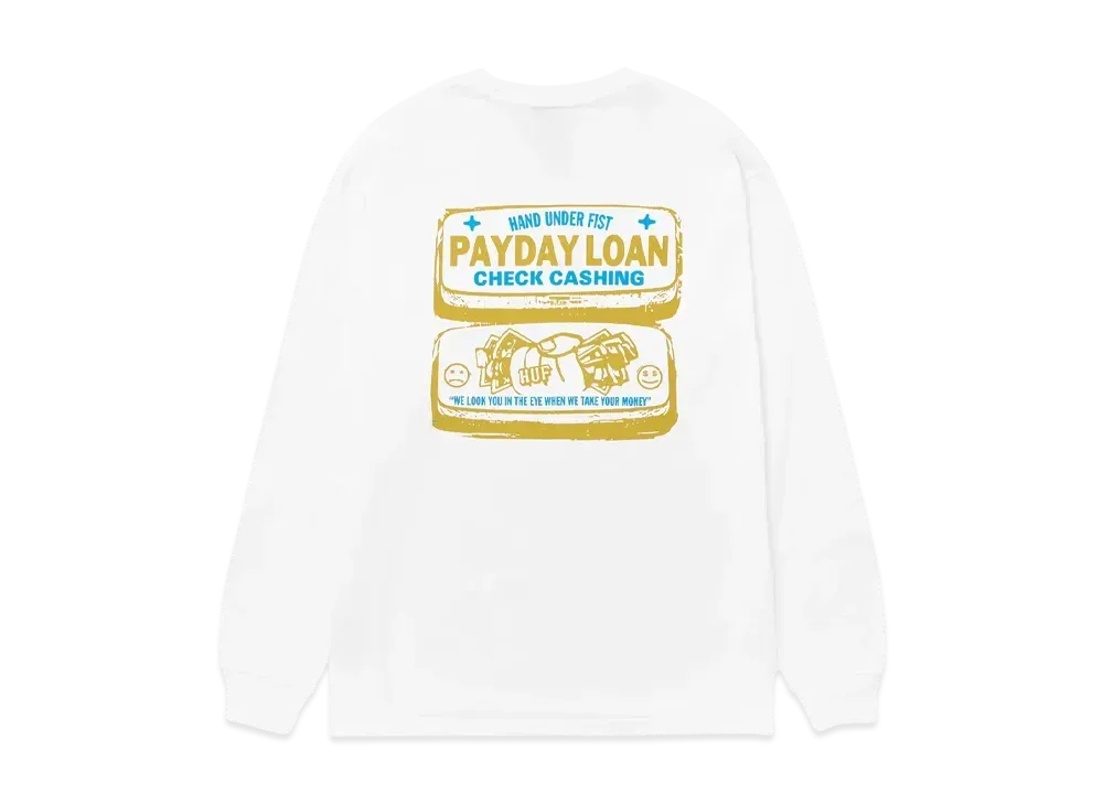 HUF Pay Day LS Tee "White"