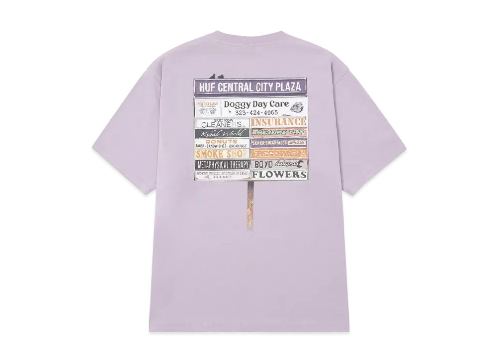 HUF Plaza Tee "Dust Purple"