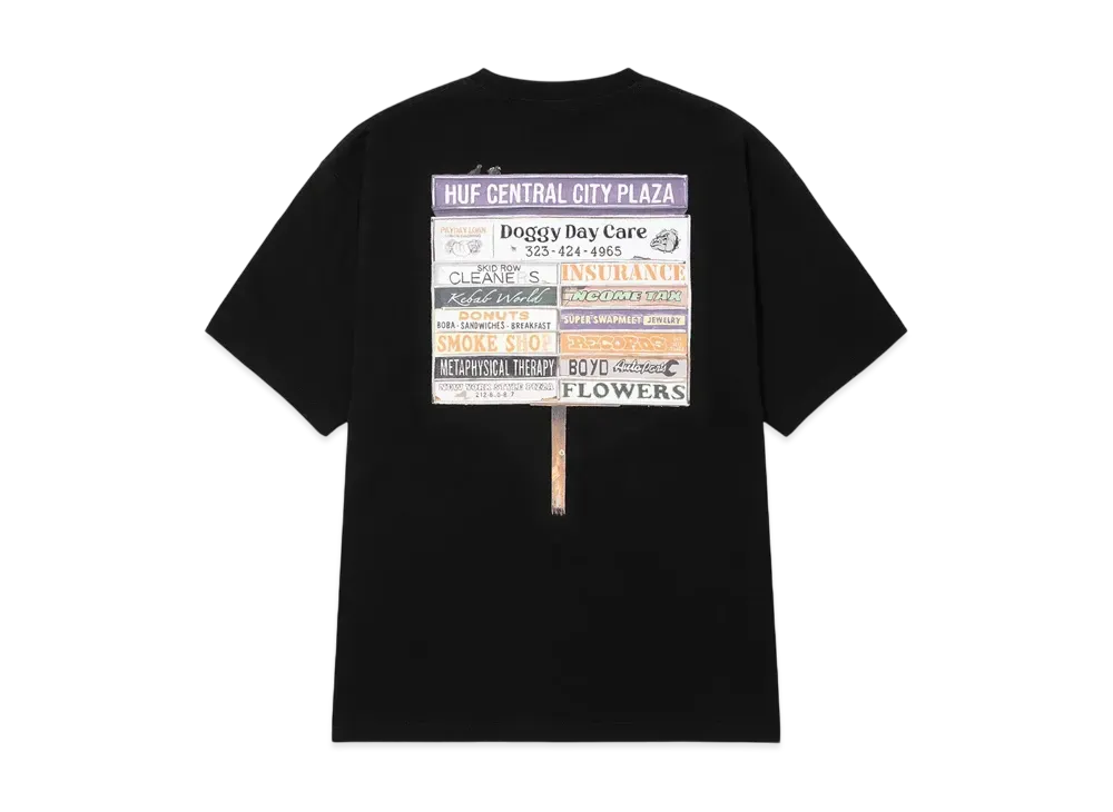 HUF Plaza Tee "Black"