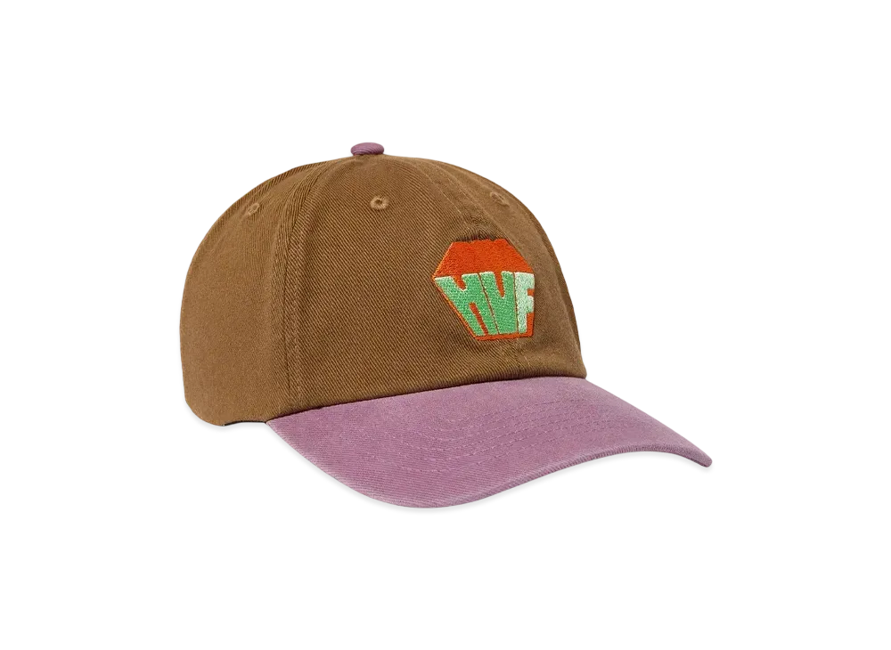 HUF Big Block Washed 6 Panel CV Hat "Brown"