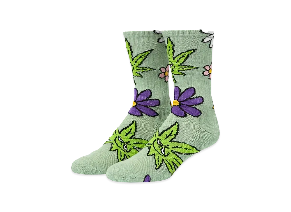 HUF Green Buddy Allergies Socks "Basil"