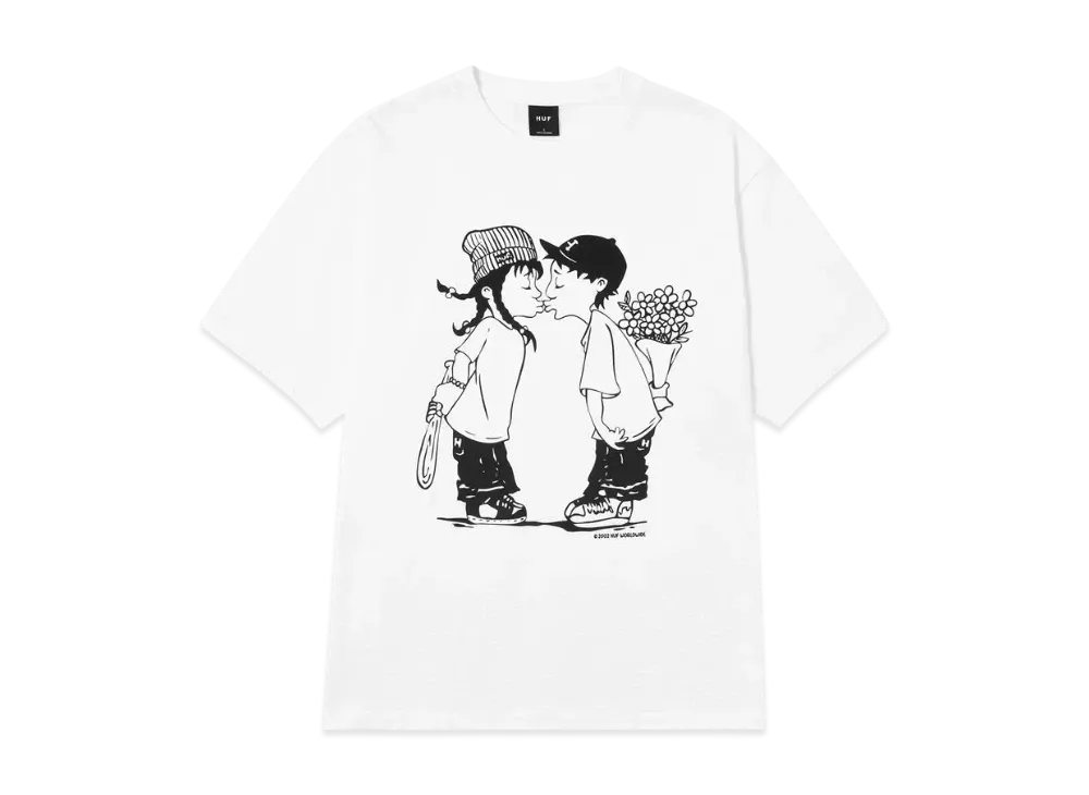 HUF And Kisses Tee "White"