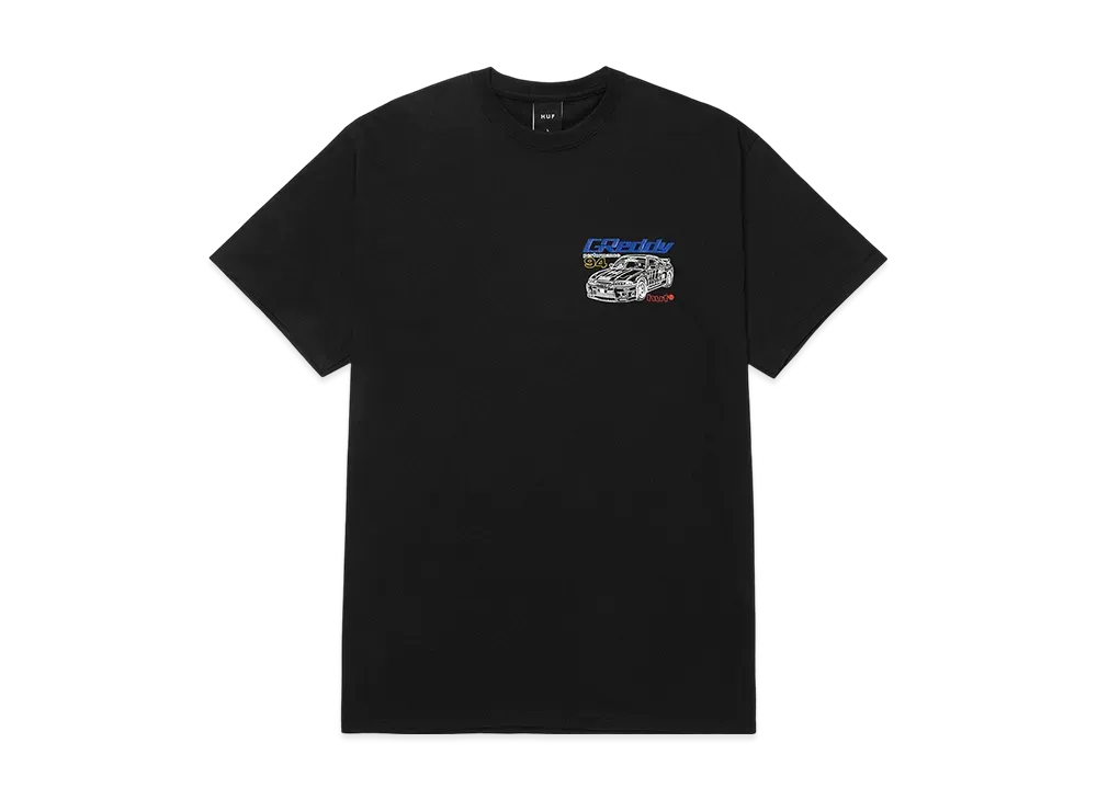 HUF x Greddy Diagram Tee "Black"