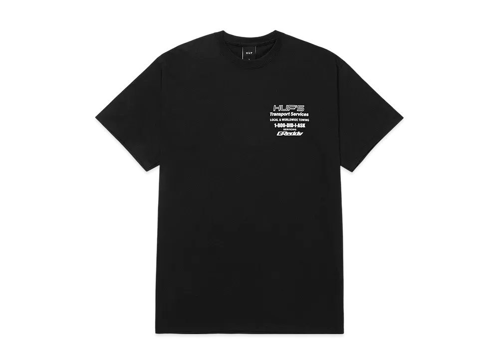 HUF x Greddy Tow Tee "Black"