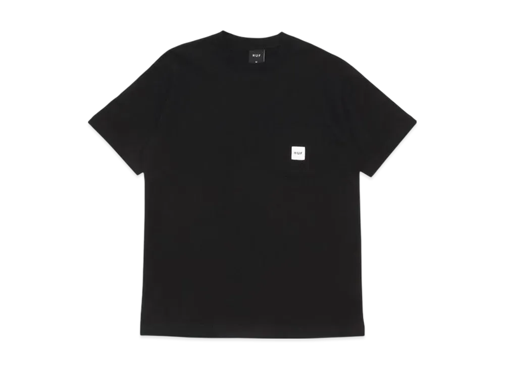 HUF T-Shirt Cut And Sew Box Logo Pocket "Black"