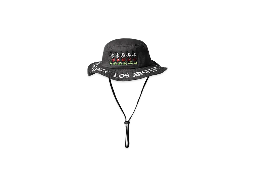 HUF x Disney Mickey Worldwide Boonie Hat "Black"