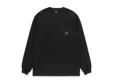 HUF Box Logo Pocket LS Tee "Black"