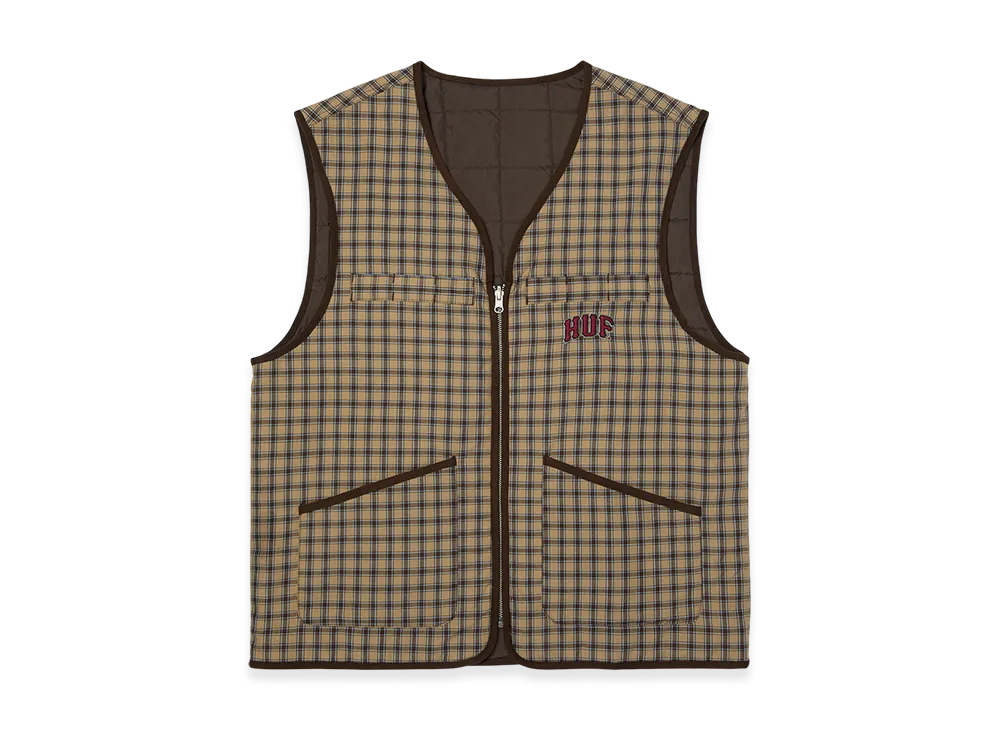 HUF Poynter Reversible Vest "Clay"