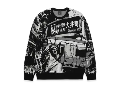 HUF Worldwide Commuter Sweater "Black"