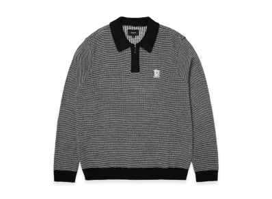 HUF Megablast Two Tone Waffle Sweater "Black/White"