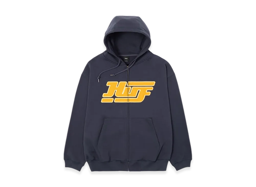 HUF Exhaust Full Zip Hoodie "Navy"