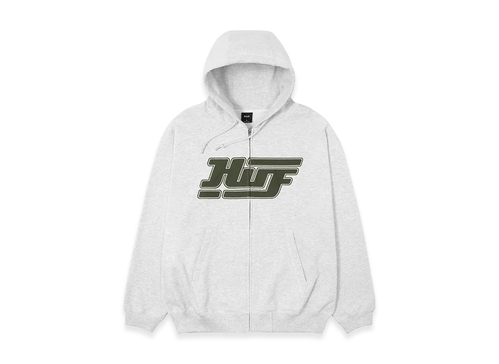 HUF Exhaust Full Zip Hoodie "Ash"