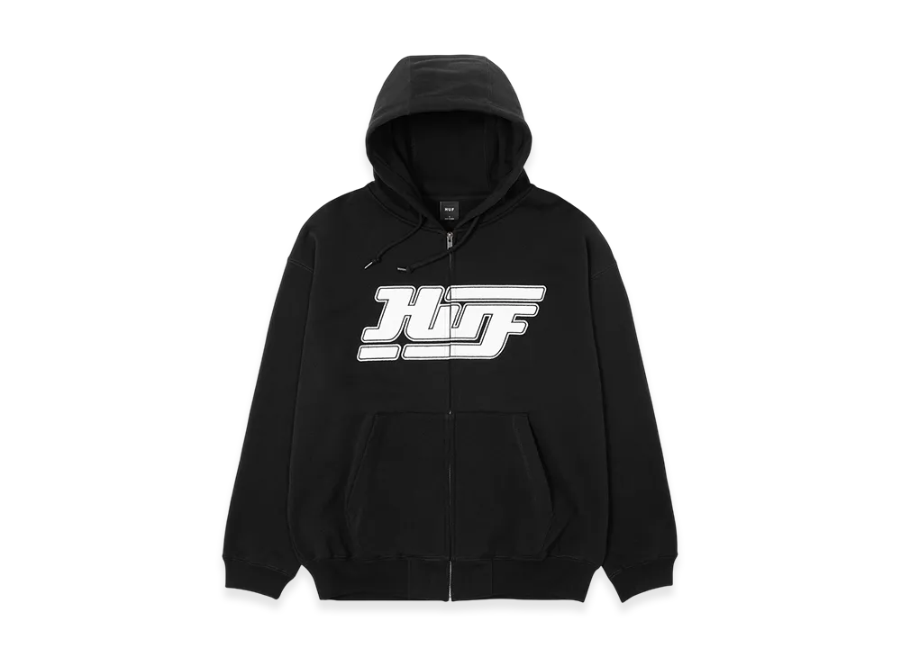 HUF Exhaust Full Zip Hoodie "Black"
