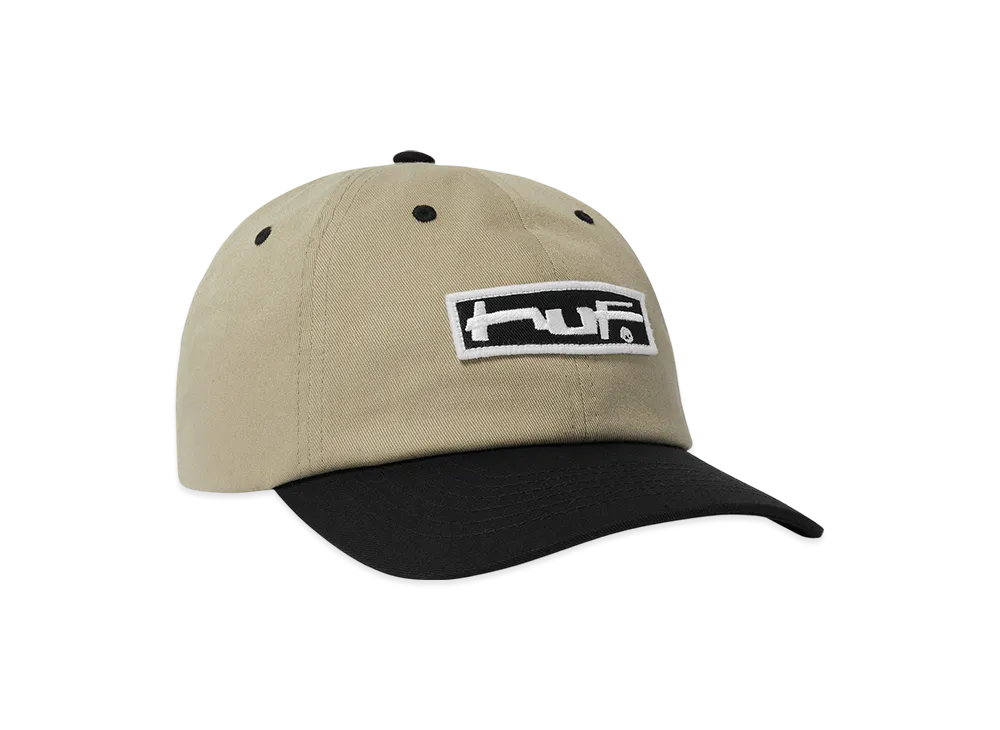 HUF Stretch Logo 6 Panel Cv Hat "Clay"