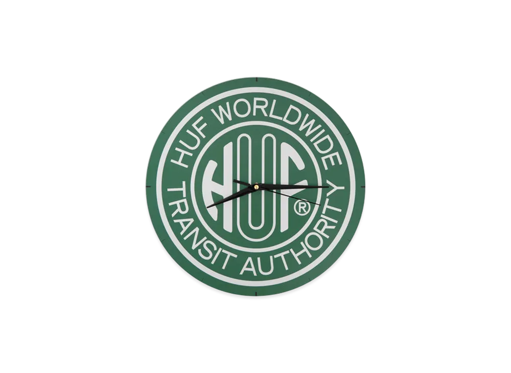 HUF Token Wall Clock "Green"