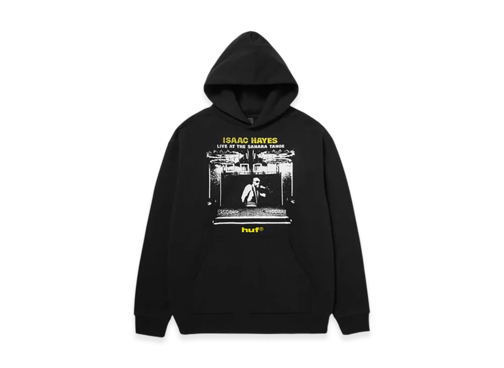 HUF x Isaac Hayes Tahoe Heavyweight Hoodie "Black"