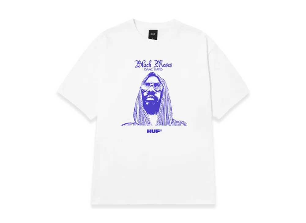 HUF x Isaac Hayes Black Moses Heavyweight Tee "White"