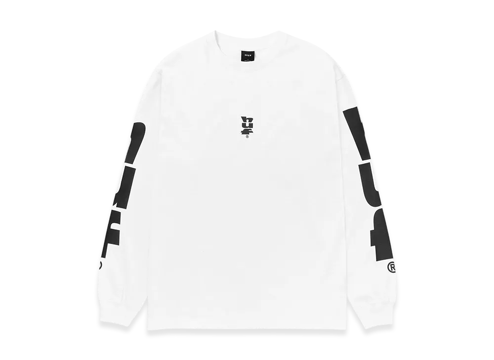 HUF Megablast LS Tee "White"