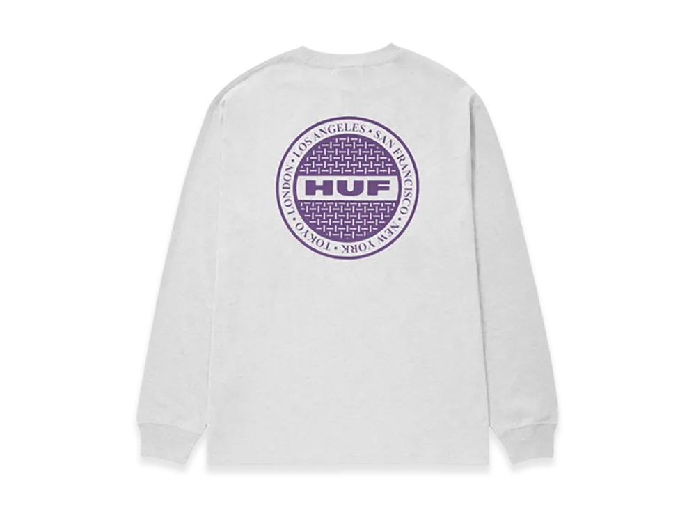 HUF Manhole LS Tee "White"