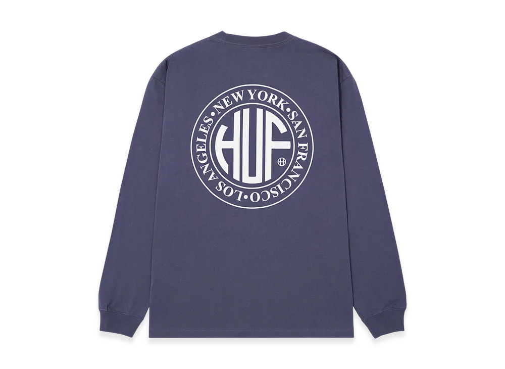 HUF Regional LS Tee "Navy"