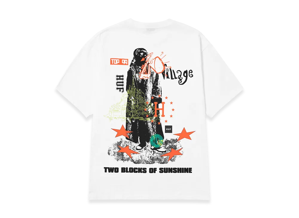 HUF Two Blocks Of Sunshine Tee "White"