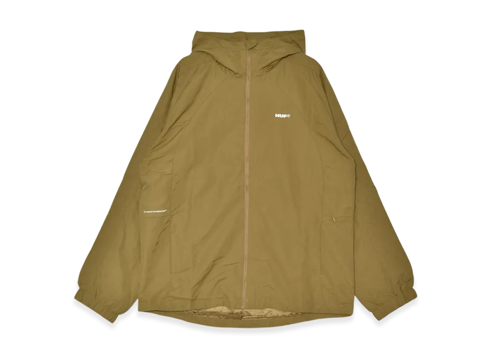HUF All Caps Shell Jacket "Rich Brown"