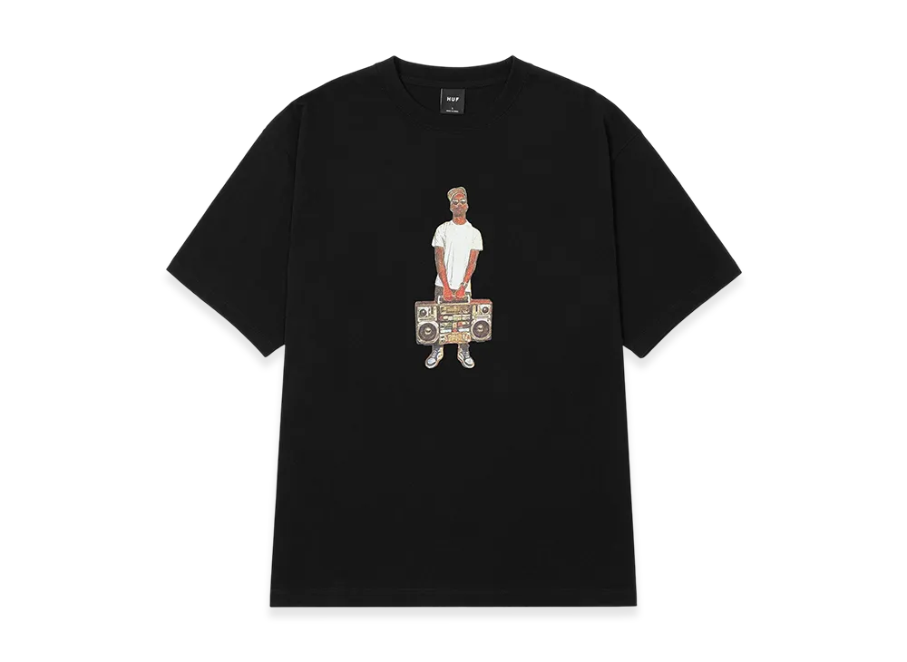 Huf x J.Rocc x Stones Throw Tee "Black"