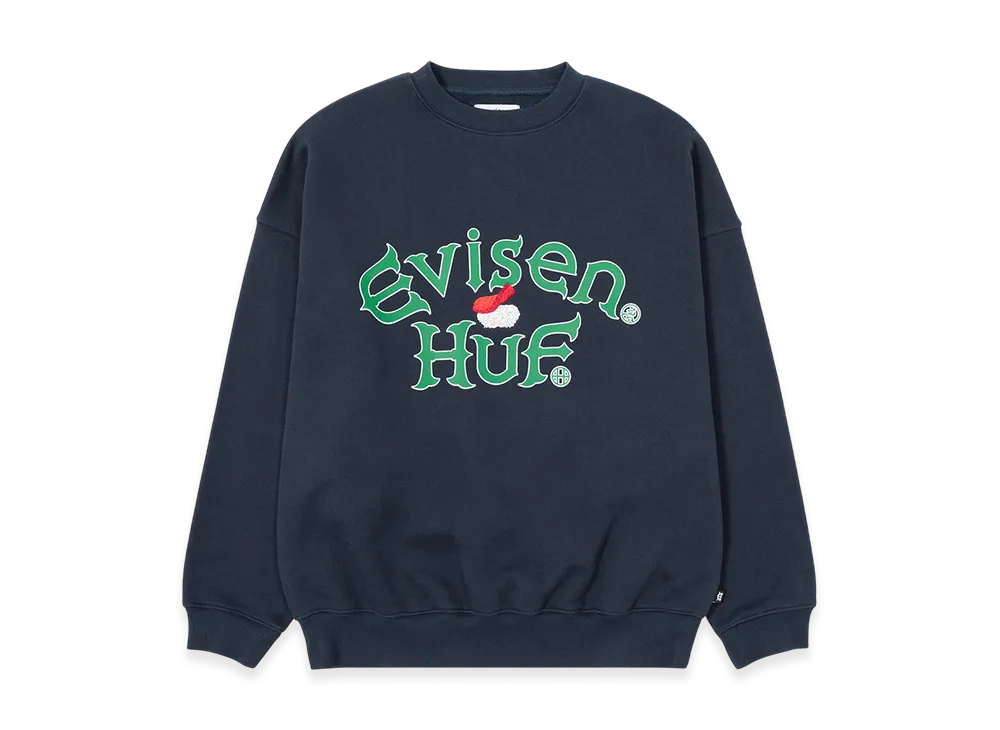 HUF x Evisen Sushi Crew Fleece "Navy"