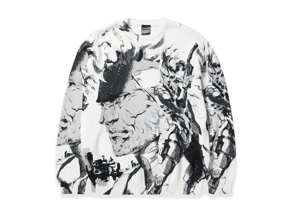 HUF x METAL GEAR SOLID 2 Crewneck Sweater "White"