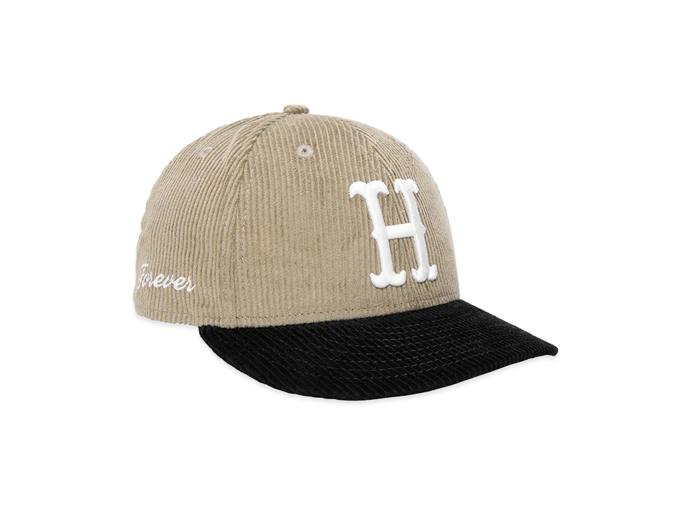 ハフ x ニューエラ クラシックH コーデュロイハット "ブラウン"