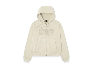 HUF Studded Full Zip Hoodie "Beige"