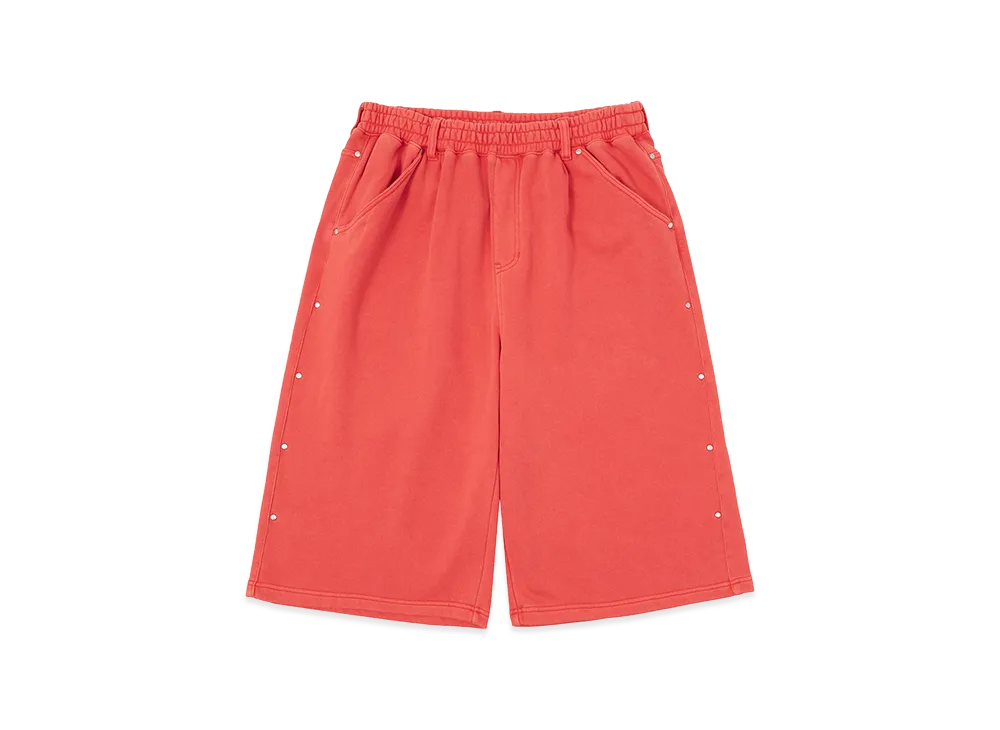 HUF Studded 3/4 Fleece Pant "Amber Red"