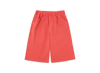 HUF Studded 3/4 Fleece Pant "Amber Red"