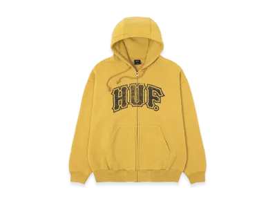 HUF Classic Arch Full Zip Hoodie "Yellow"