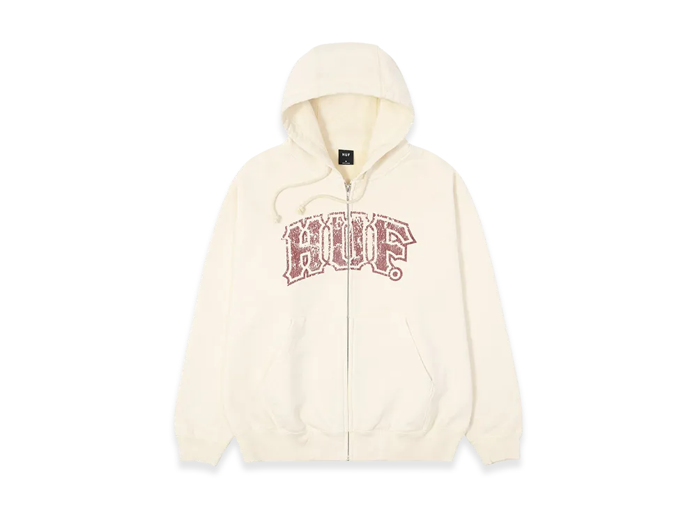 HUF Classic Arch Full Zip Hoodie "Bleach"
