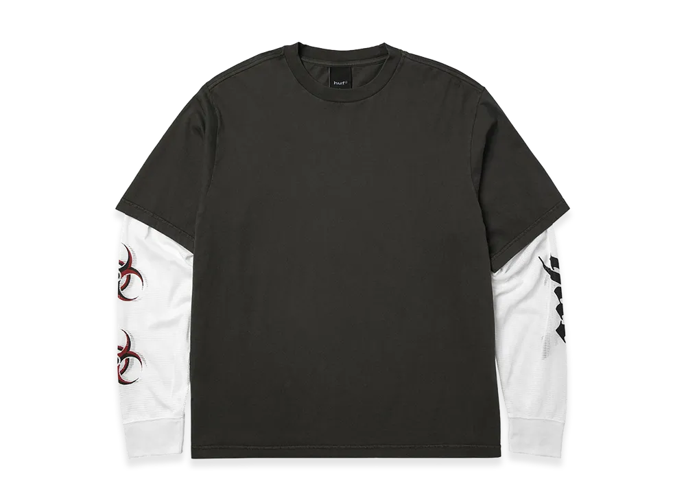 HUF Leon LS Double Layer Top "Vintage Black"