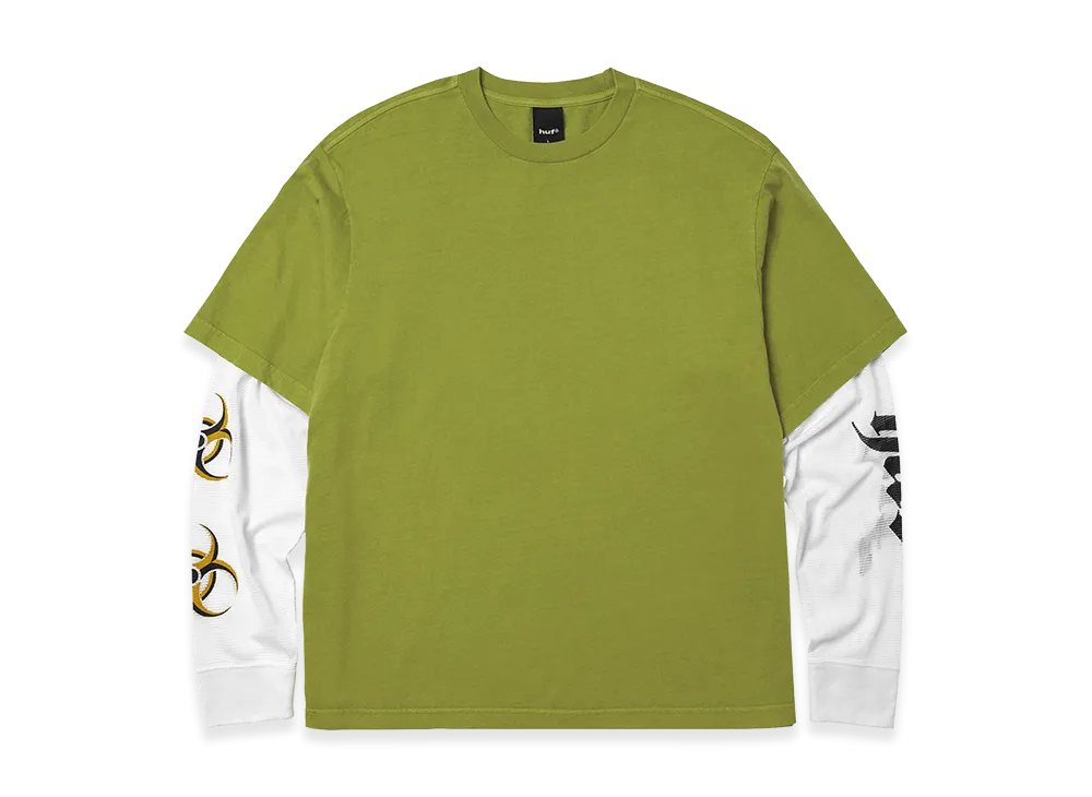 HUF Leon LS Double Layer Top "Acid Green"