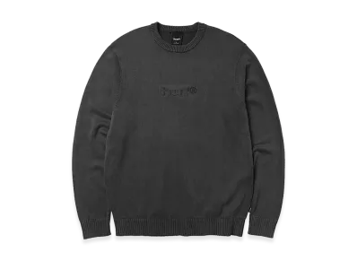 HUF Pacific Wash Embossed Crewneck "Black"