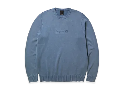 HUF Pacific Wash Embossed Crewneck "Blue"