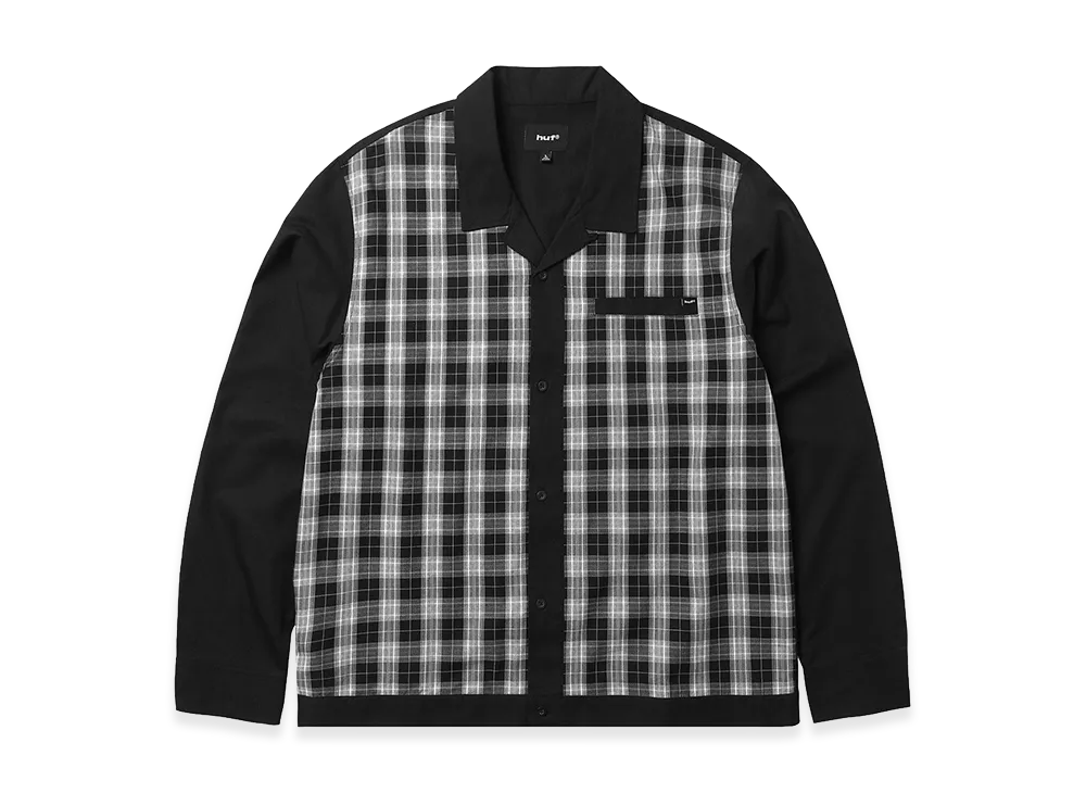 HUF Coolidge Plaid LS Shirt "Black"