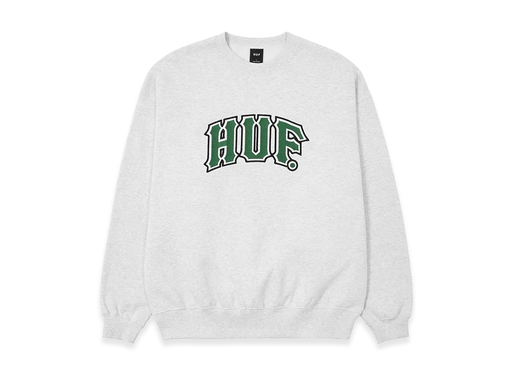 HUF Classic Arch Crew "Ash Grey"