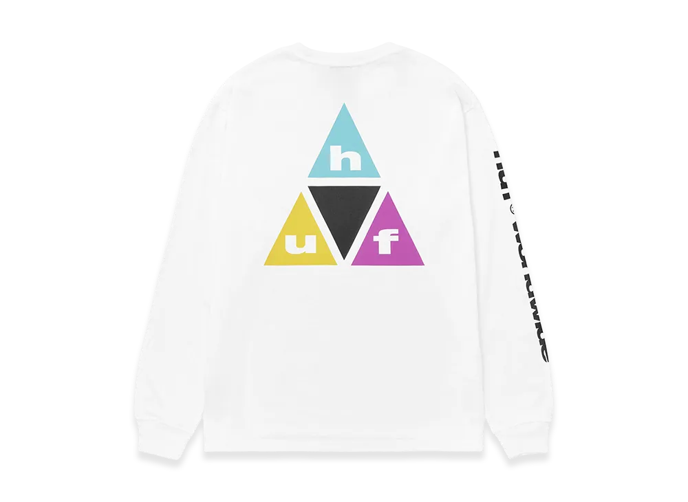 HUF Prism TT LS Tee "White"