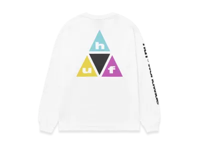 HUF Prism TT LS Tee "White"