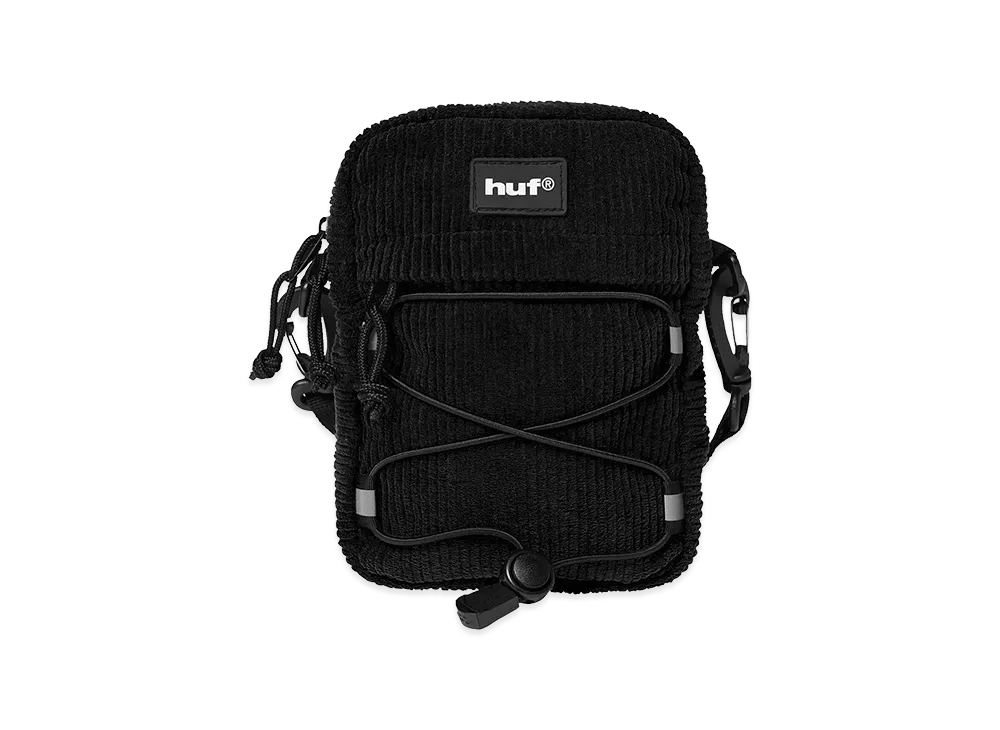 HUF Corduroy Bowery Side Bag "Black"