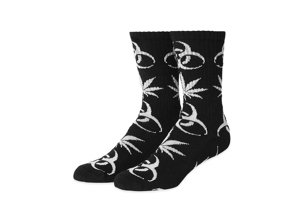 HUF Sector Plantlife Socks "Black"